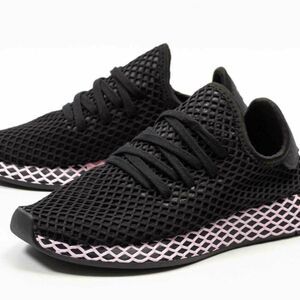 2018 Adidas Deerupt Core Black Clear Lilac Size 6.5